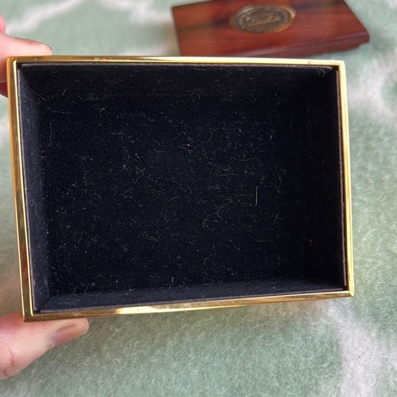 Solid brass and wood lid American Bankers Association Box - Picture 3 of 11